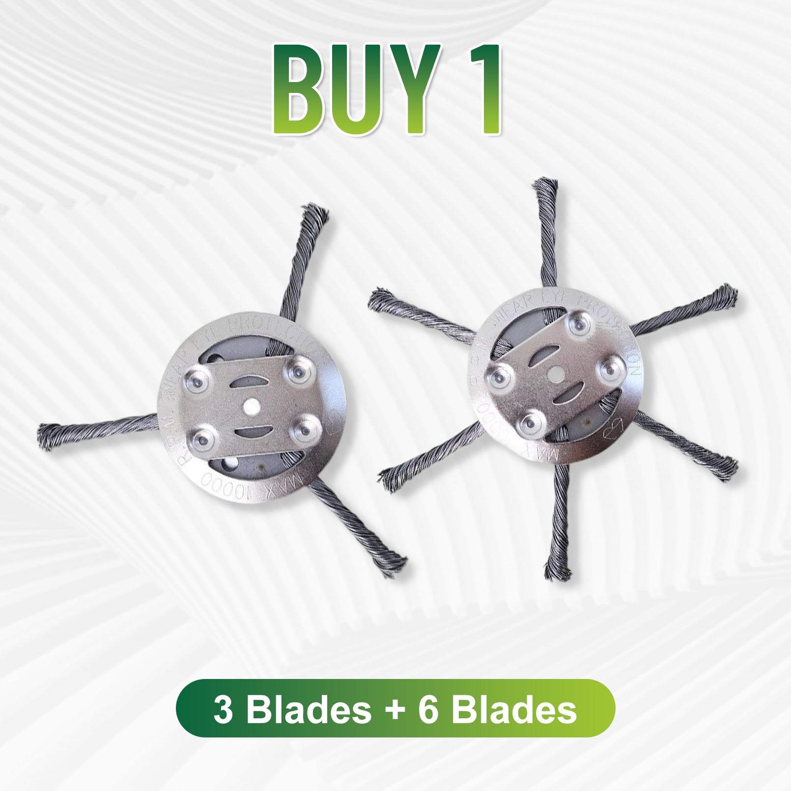 👨‍🌾🎁 Final Day Sale-6 inch Steel Wire Brush Cutter Trimmer Head