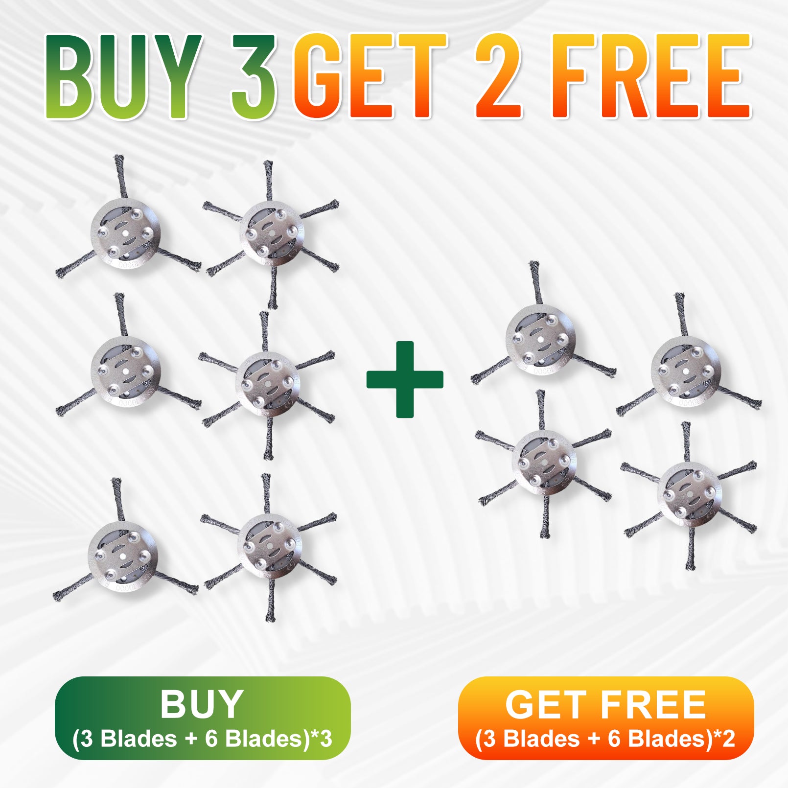 👨‍🌾🎁 Final Day Sale-6 inch Steel Wire Brush Cutter Trimmer Head