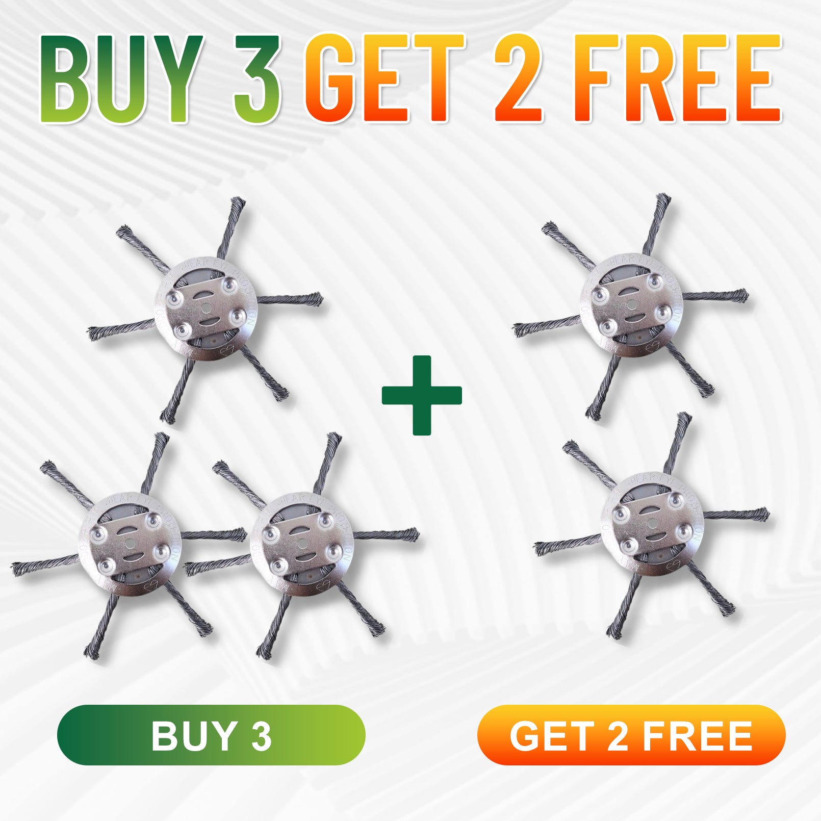 👨‍🌾🎁 Final Day Sale-6 inch Steel Wire Brush Cutter Trimmer Head