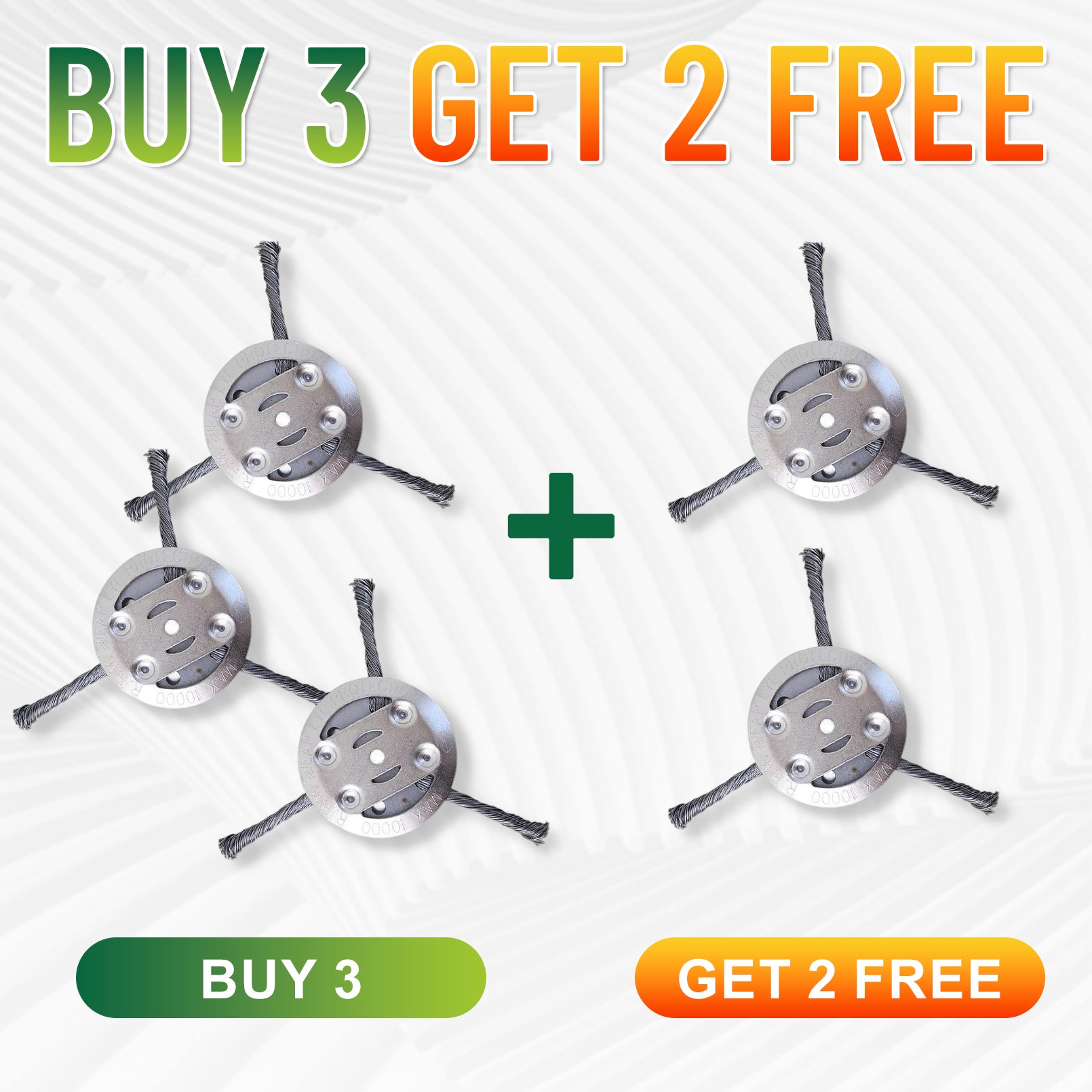 👨‍🌾🎁 Final Day Sale-6 inch Steel Wire Brush Cutter Trimmer Head