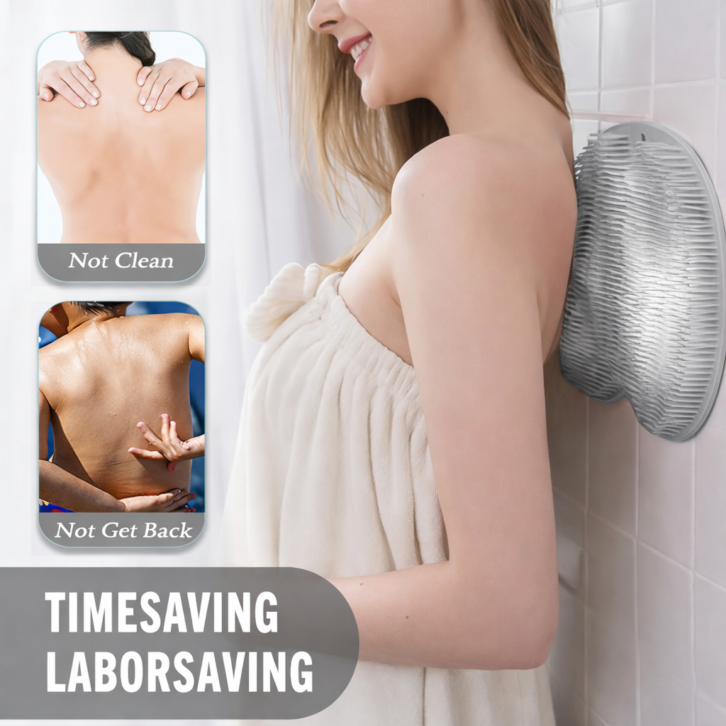🛁 Shower Foot & Back Scrubber, Massage Pad