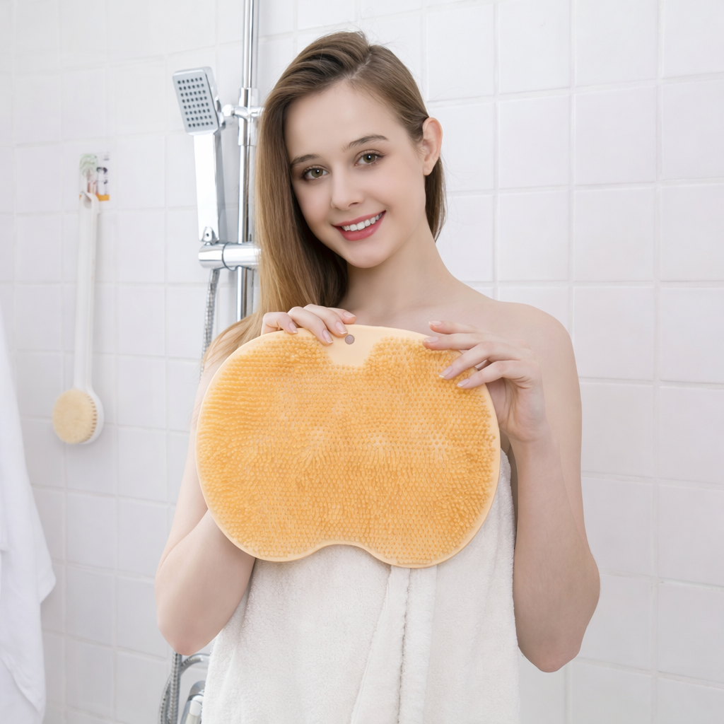 🛁 Shower Foot & Back Scrubber, Massage Pad