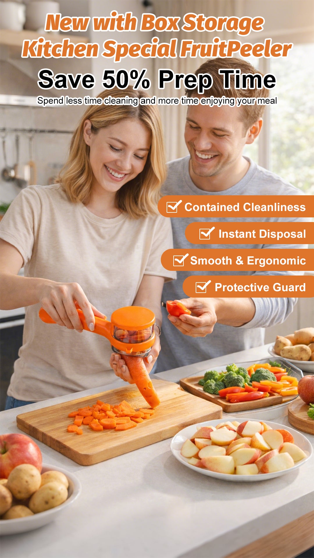 🔥Last Day 49% OFF🔥New with Box Storage Kitchen Special FruitPeeler