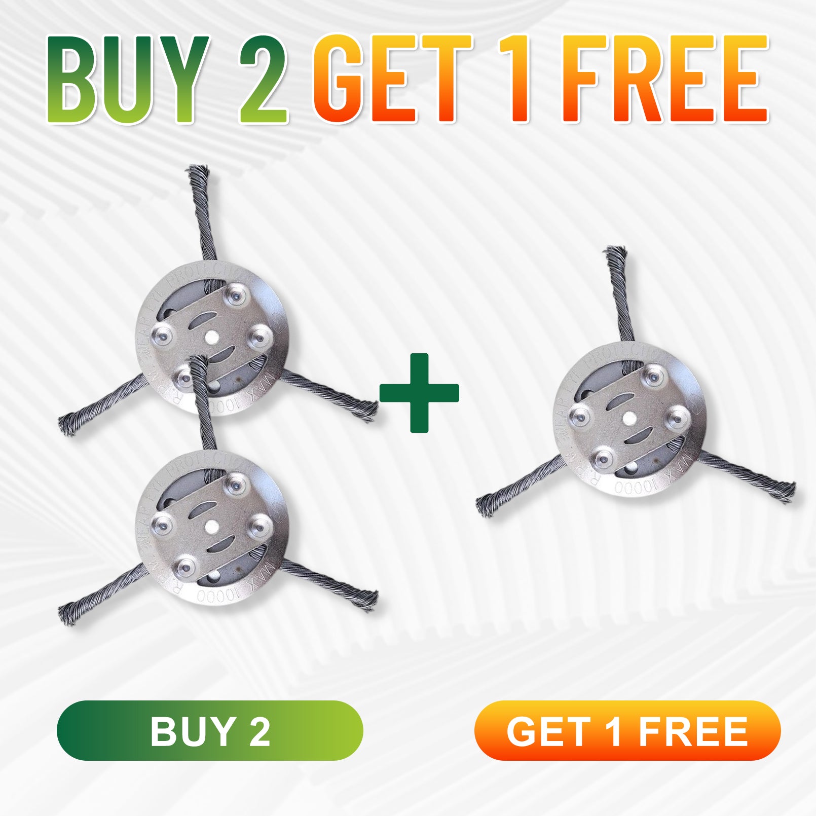 👨‍🌾🎁 Final Day Sale-6 inch Steel Wire Brush Cutter Trimmer Head