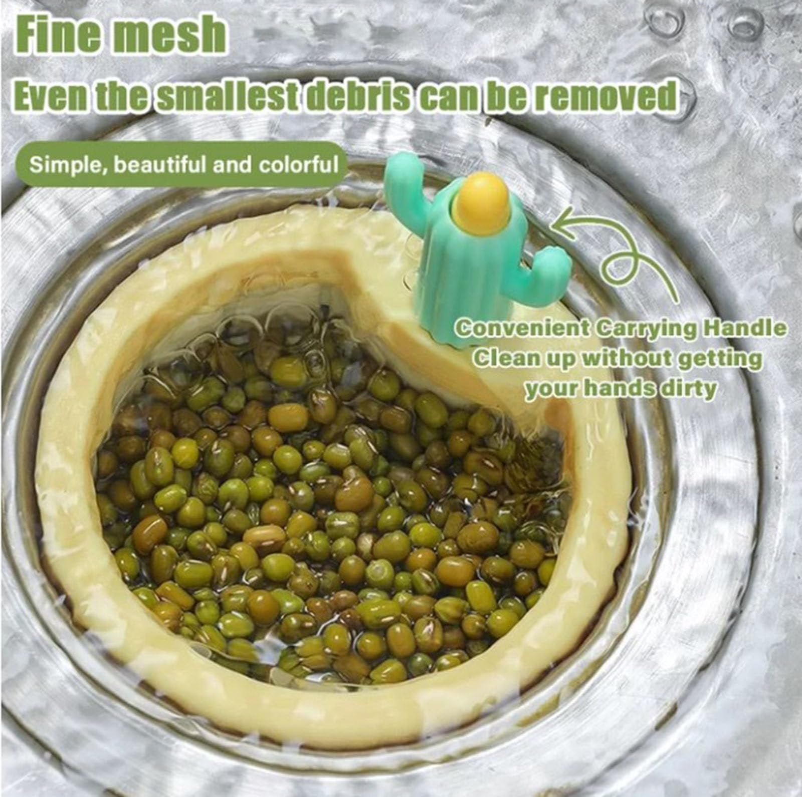 🍽️Cactus Kitchen Automatic Dumping Sink Filter