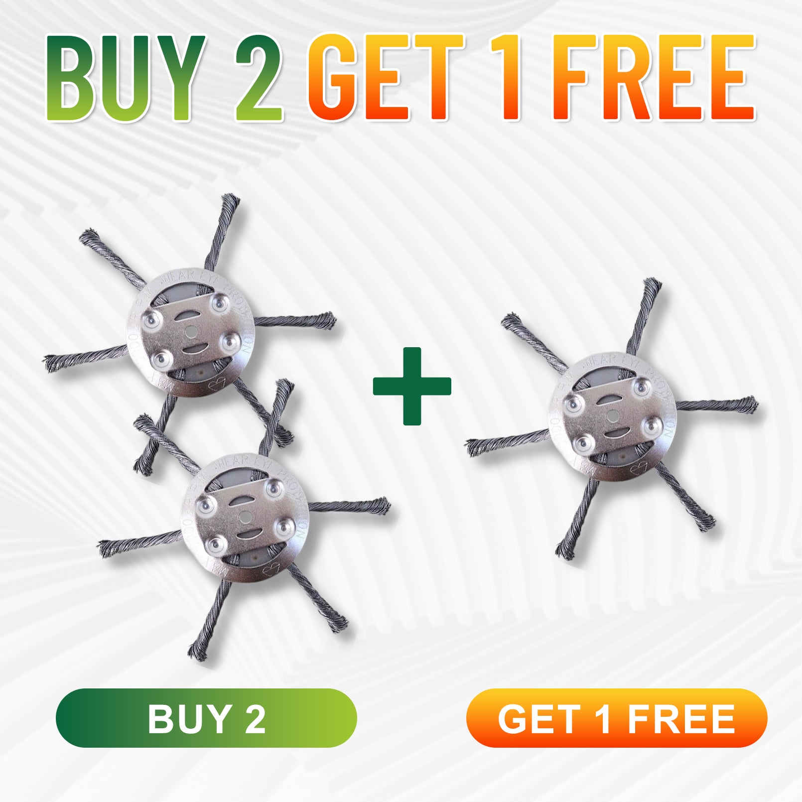 👨‍🌾🎁 Final Day Sale-6 inch Steel Wire Brush Cutter Trimmer Head