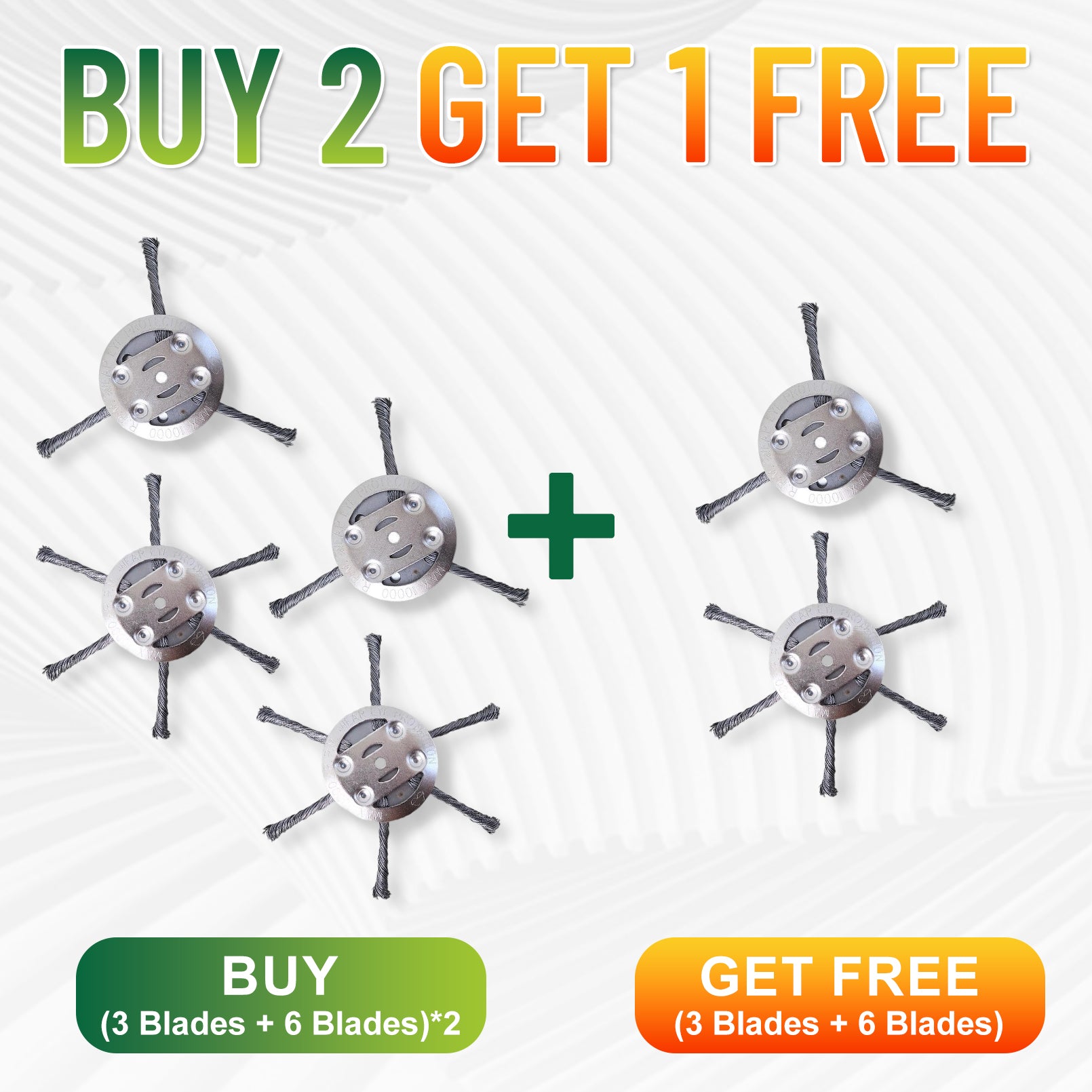 👨‍🌾🎁 Final Day Sale-6 inch Steel Wire Brush Cutter Trimmer Head