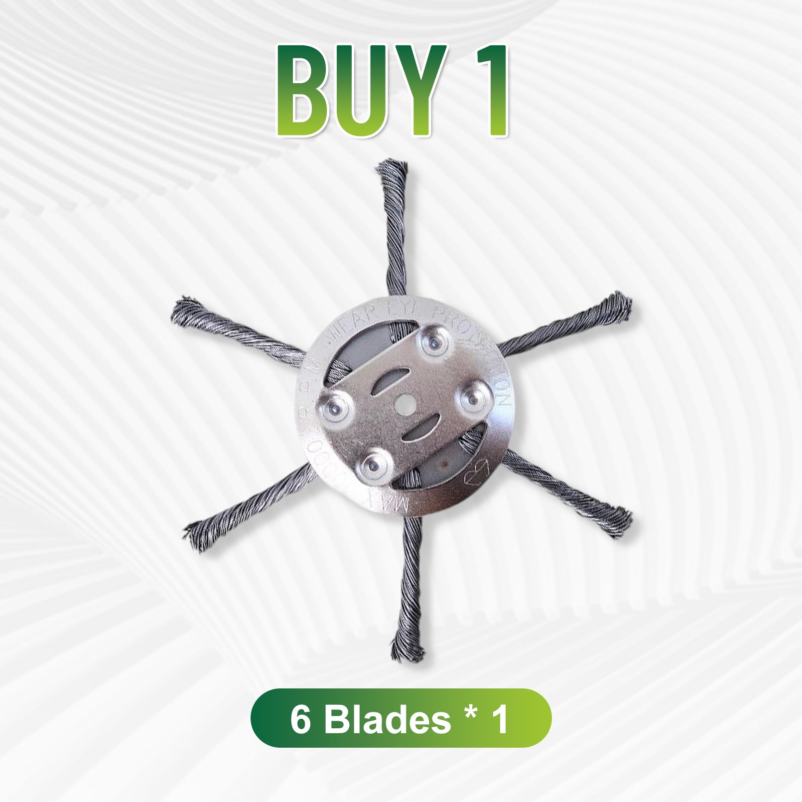 👨‍🌾🎁 Final Day Sale-6 inch Steel Wire Brush Cutter Trimmer Head