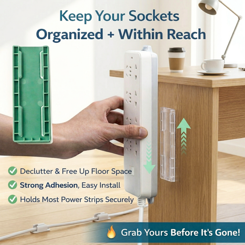 (🔥Last Day Promotion-48%OFF)Adhesive Punch-free Socket Holder