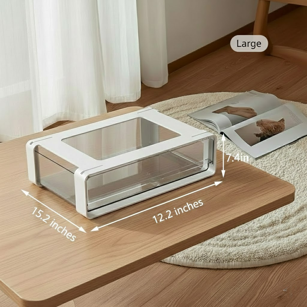 Hidden Under-Desk Drawer Organizer