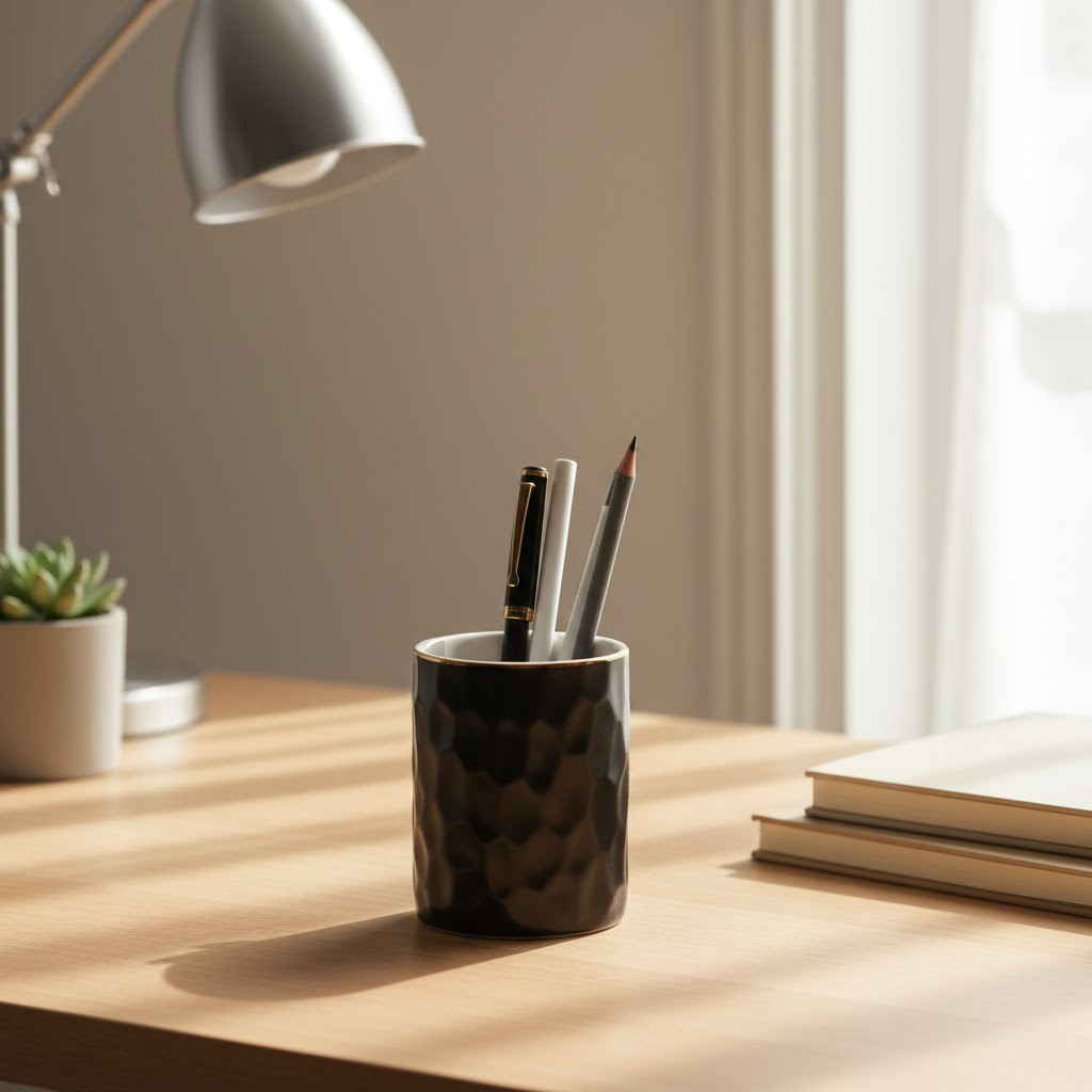 Nordic Minimalist Ceramic Pen Holder
