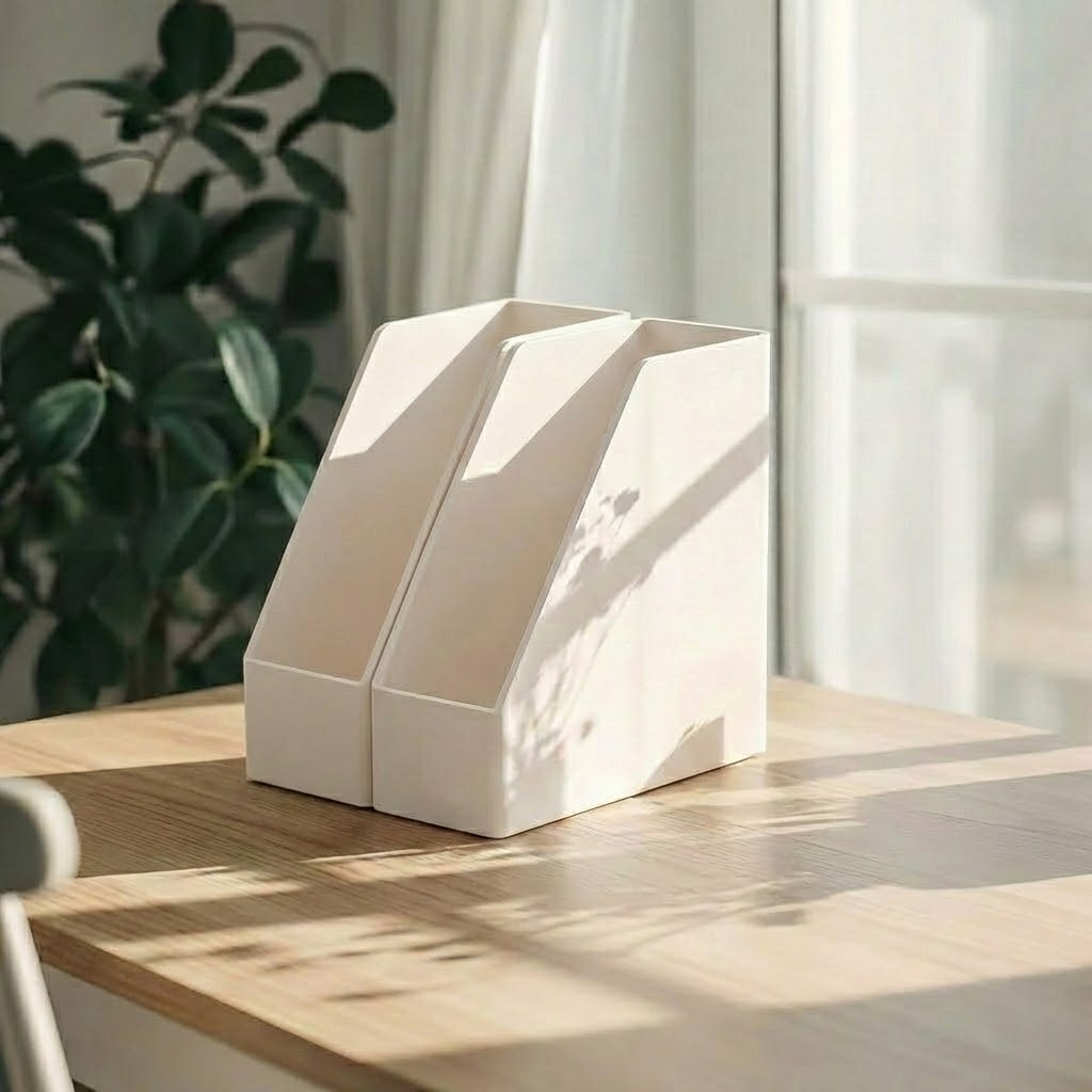 Vertical Desktop Book and File Organizer