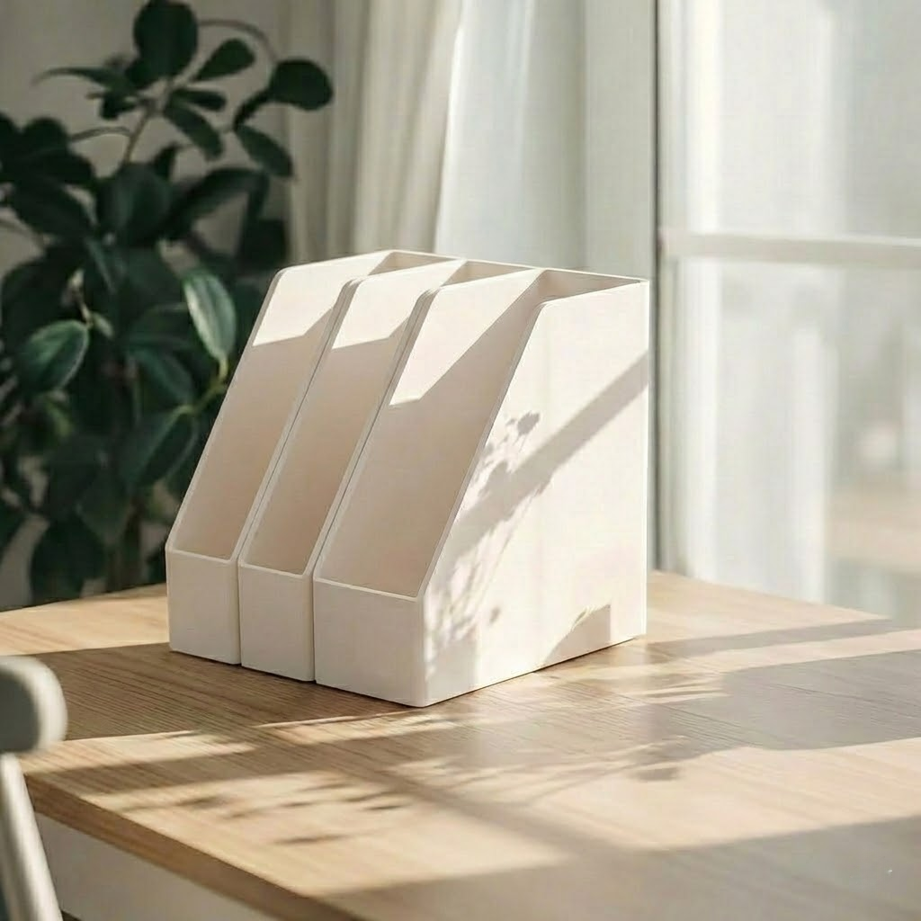 Vertical Desktop Book and File Organizer