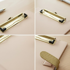 Champagne Gold Shimmer B5 Clipboard Folder